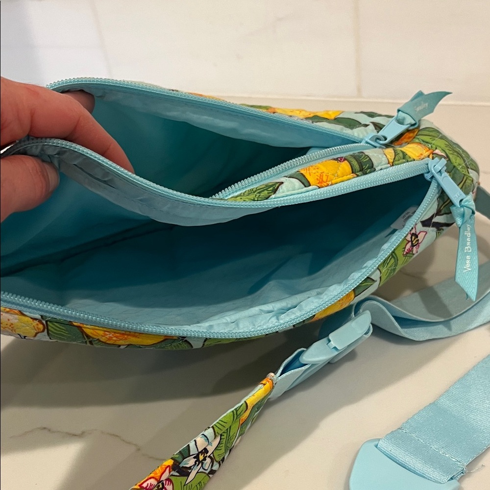 Vera Bradley Essential Slingback in Lemon Grove Sling Crossbody - Picture 8 of 12